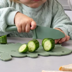 Kinderkochmesser mit Klingenschutz Mini Cooking, Dino, 2-tlg.
