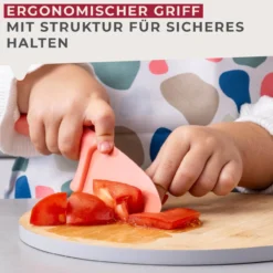 Kinderkochmesser mit Klingenschutz Mini Cooking, Meerjungfrau, 2-tlg.