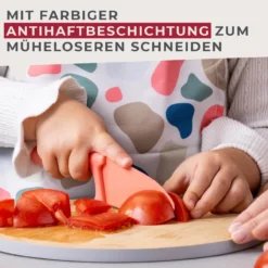 Kinderkochmesser mit Klingenschutz Mini Cooking, Meerjungfrau, 2-tlg.