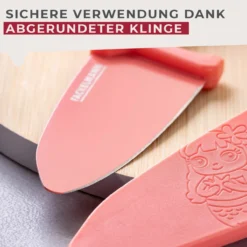 Kinderkochmesser mit Klingenschutz Mini Cooking, Meerjungfrau, 2-tlg.