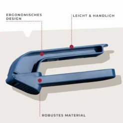 Knoblauchpresse Essential, blau