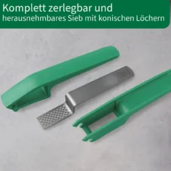 Knoblauchpresse, grün