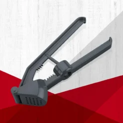Knoblauchpresse und Entsteiner 3in1, Dunkelgrau, Aluminium