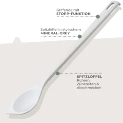Kochlöffel spitz Balance, grau