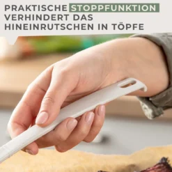 Kochlöffel spitz Balance, grau