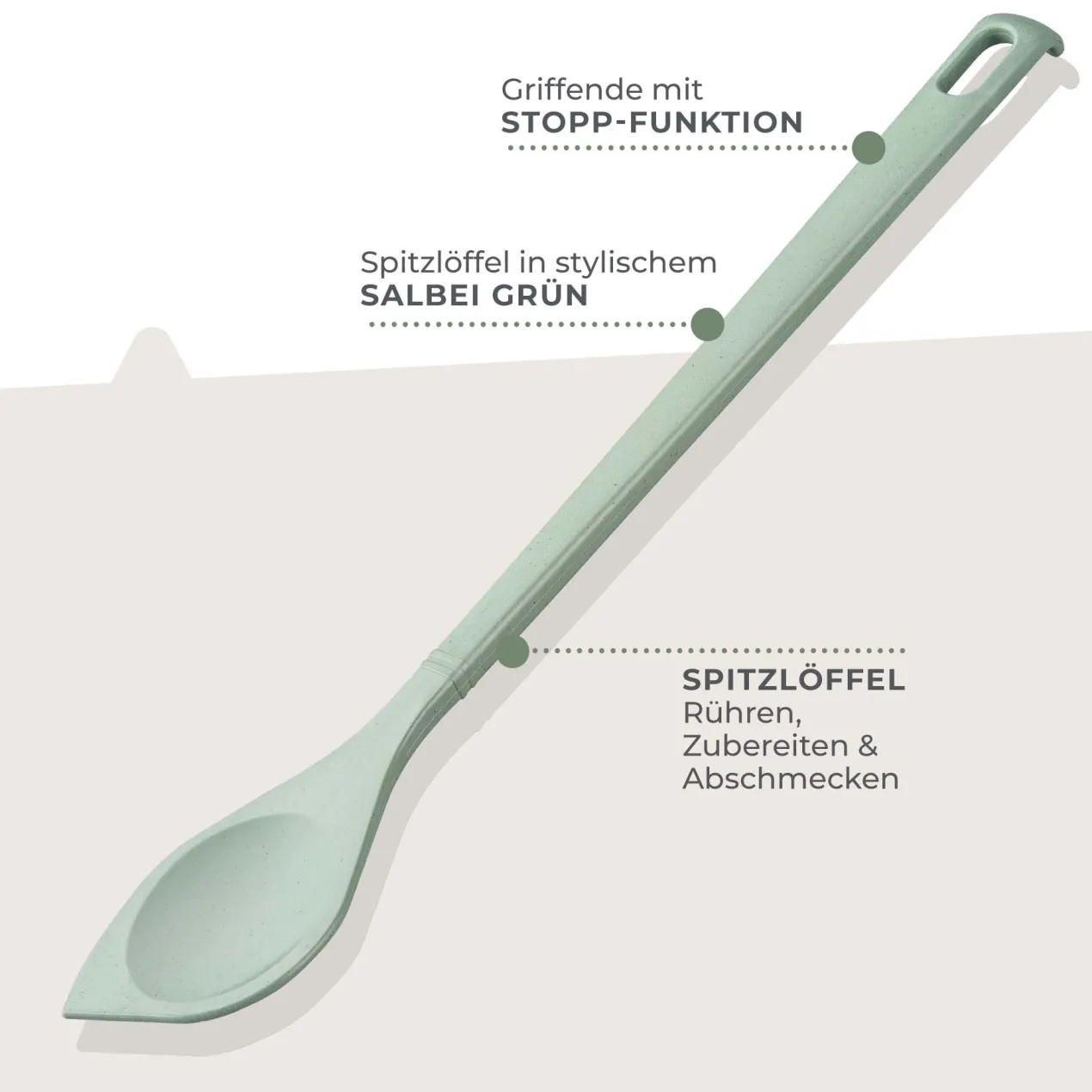 Kochlöffel spitz Balance , grün