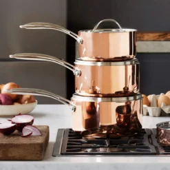 Kochtopf mit Deckel Copper Tri-Ply, Ø18cm, 1,75l, Edelstahl