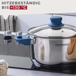 Kochtopf mit Deckel Essential, Ø20cm, blau