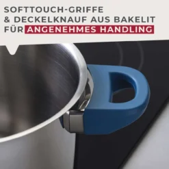 Kochtopf mit Deckel Essential, Ø20cm, blau