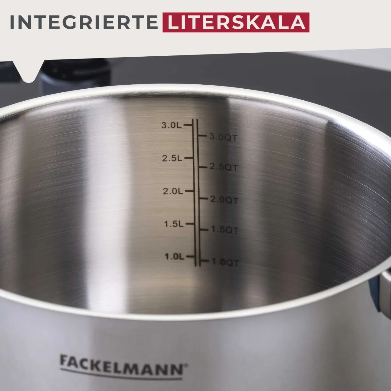 Kochtopf mit Deckel Essential, Ø20cm, blau