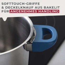 Kochtopf mit Deckel Essential, Ø24cm, 5,4L, blau