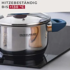 Kochtopf mit Deckel Essential, Ø16cm, blau