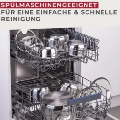 Kochtopf mit Deckel Lara, Ø24cm, Edelstahl