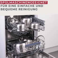 Kochtopf mit Deckel Ovalgriff, Ø20cm, 3L, Edelstahl