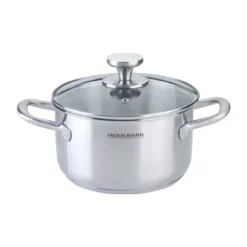 Kochtopf mit Deckel Ovalgriff, Ø20cm, 3L, Edelstahl