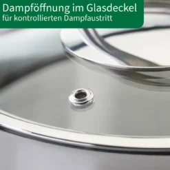 Kochtopf mit Glasdeckel Leipzig, Ø16cm