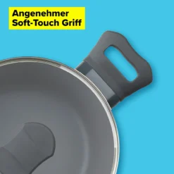 Kochtopf mit Glasdeckel zweifarbig, Ø20cm