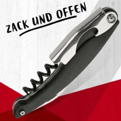 Korkenzieher, schwarz