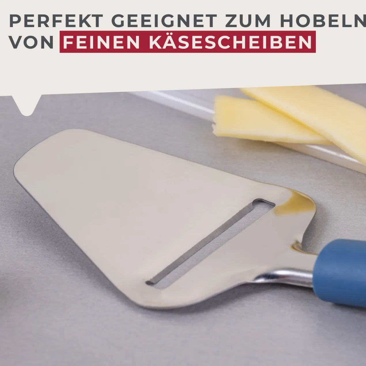Käsehobel Essential, blau