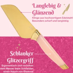 Käsemesser-Set inkl. Schneidebrett, 4-teilig