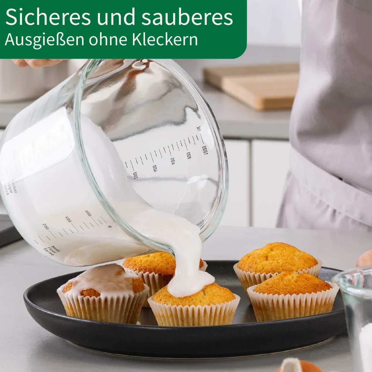 Messbecher Alles aus Glas, 1L