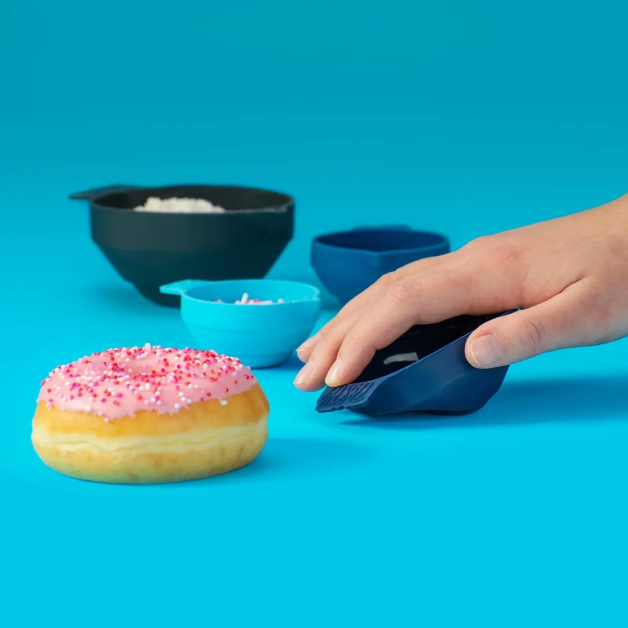 Messbecher faltbar, 4-teilig, Silikon