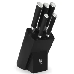 Messerblock, schwarz, 6-teilig