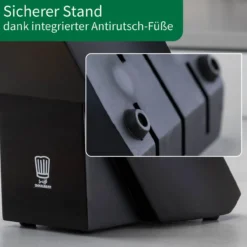 Messerblock, schwarz, 6-teilig