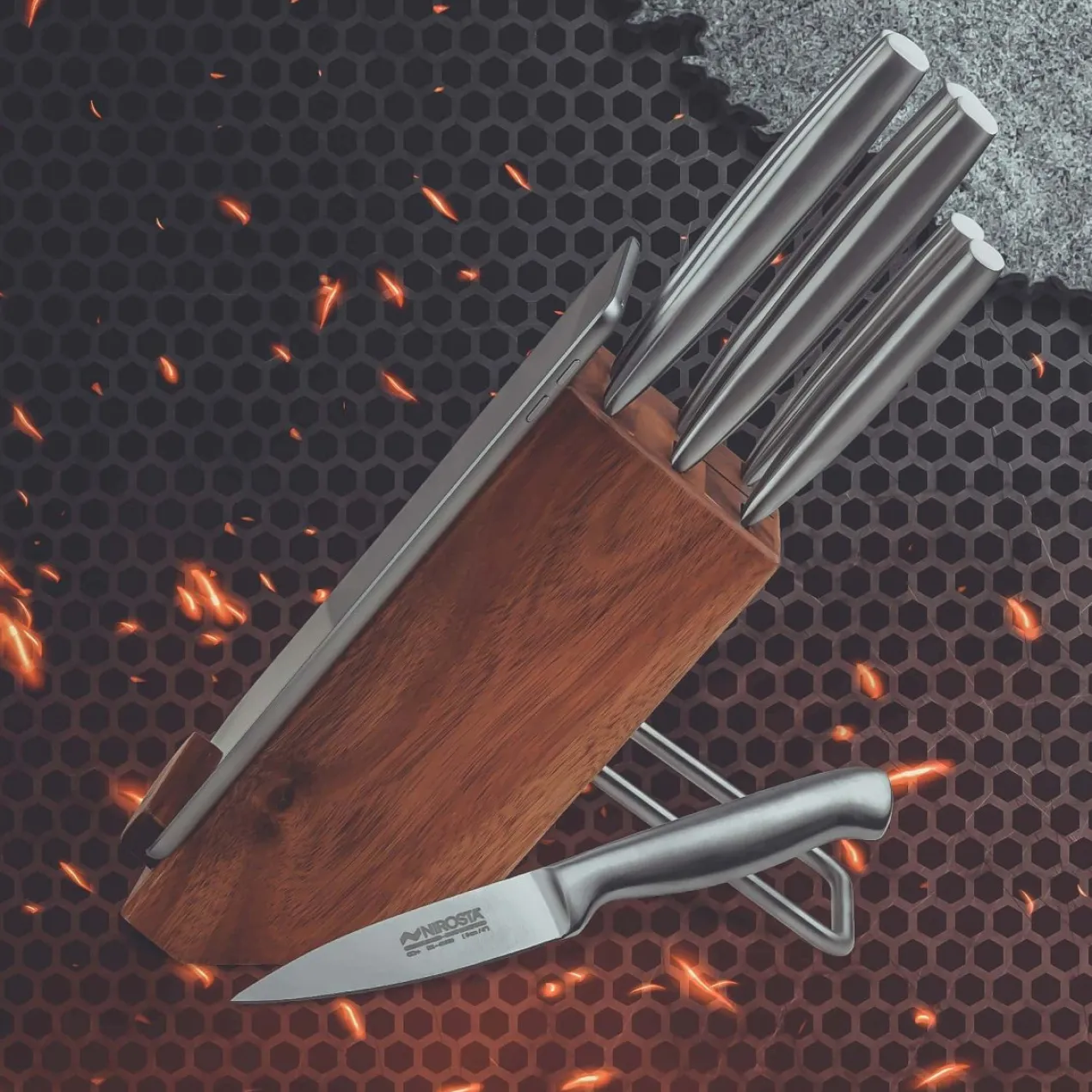 Messerblock-Set Star, 7-teilig