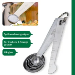 Messlöffelset, Edelstahl, 7-teilig