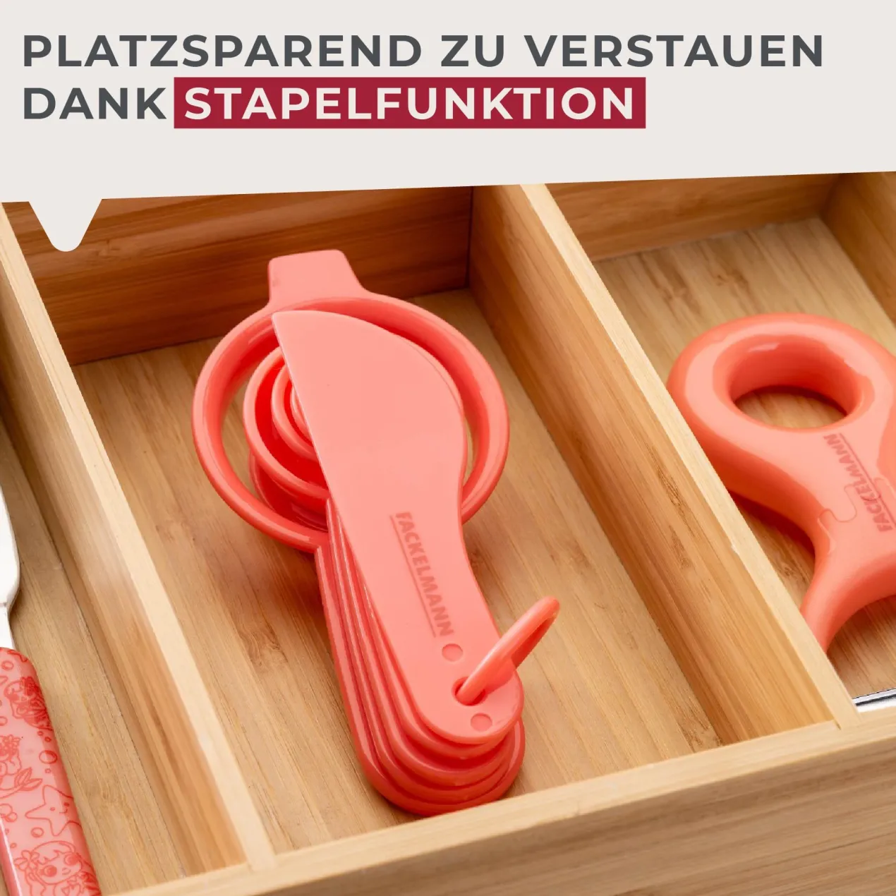Messlöffel-Set Mini Cooking, rosa, 5-tlg,