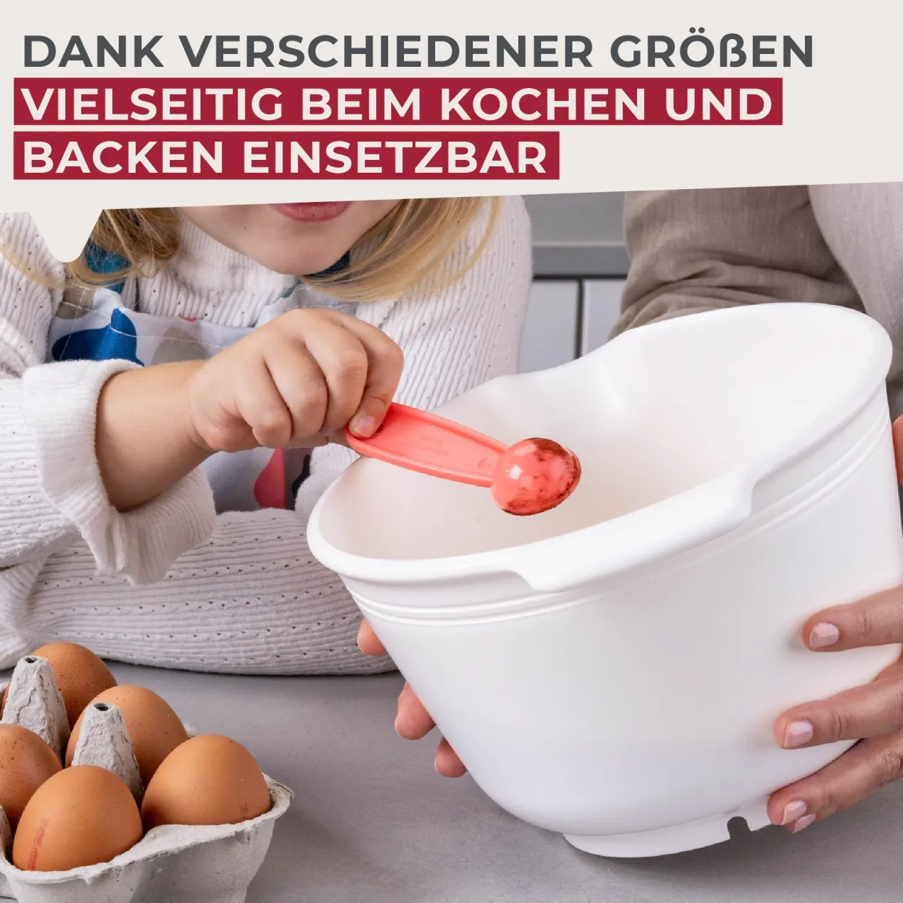 Messlöffel-Set Mini Cooking, rosa, 5-tlg,