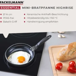 Mini-Bratpfanne Highrise, Keramik, antihaft, Ø14cm
