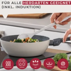 Mini-Wokpfanne Balance, Keramik, antihaft, Ø20cm