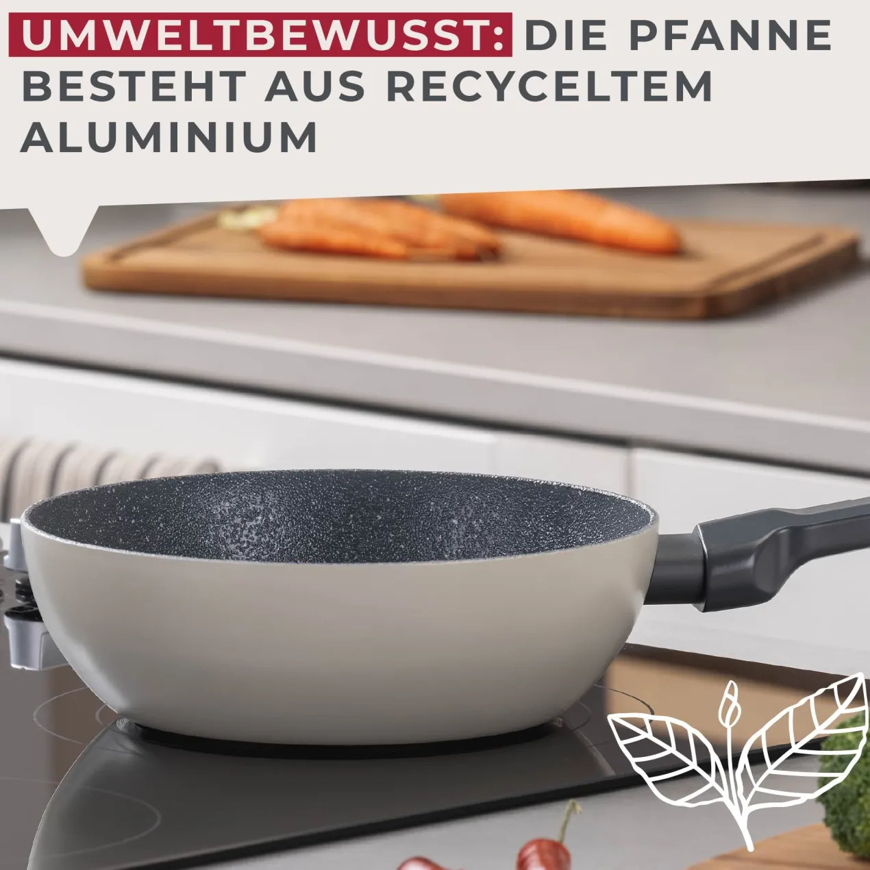Mini-Wokpfanne Balance, Keramik, antihaft, Ø20cm