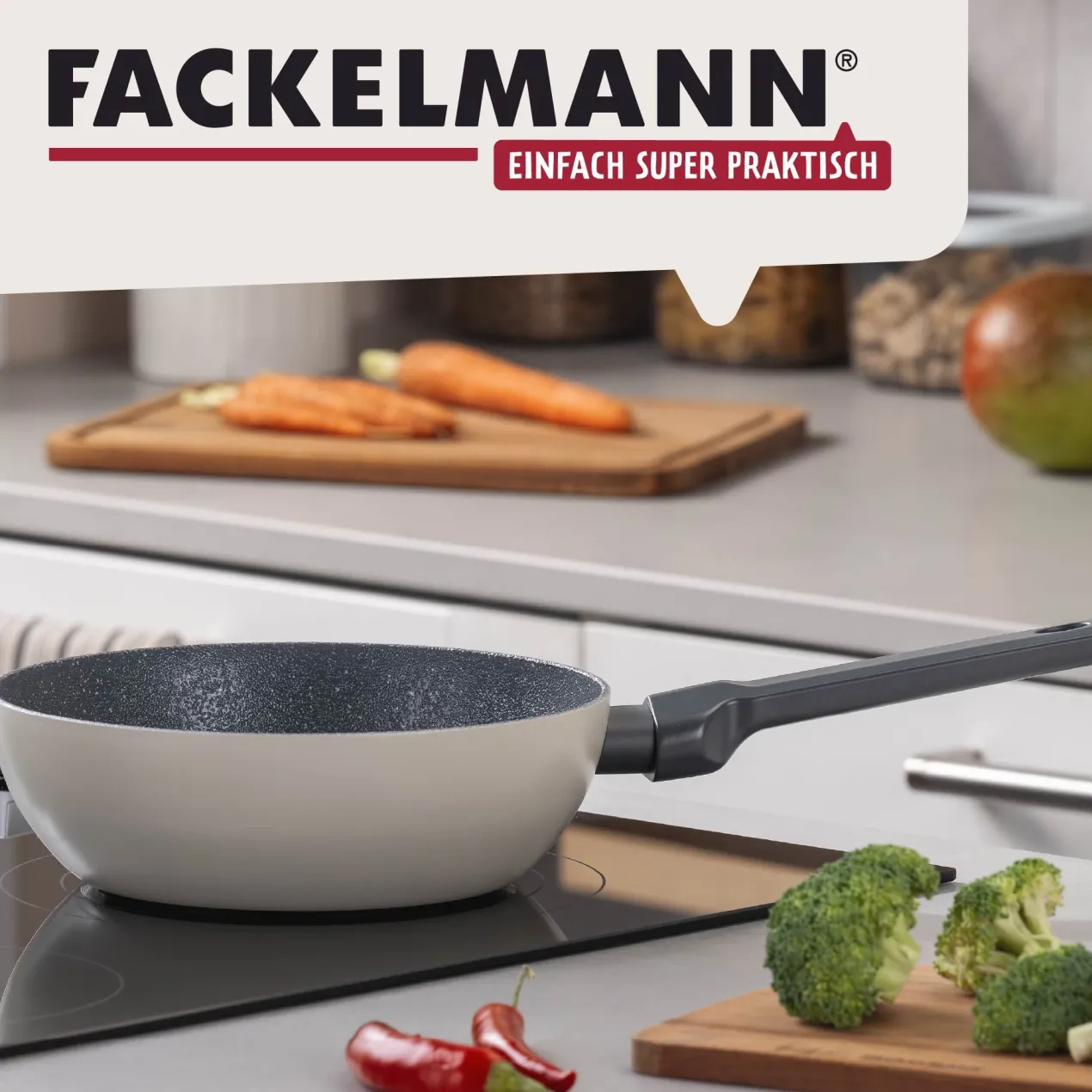Mini-Wokpfanne Balance, Keramik, antihaft, Ø20cm