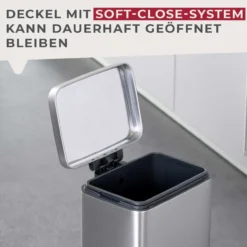 Mülleimer Chicago, silber, 6L