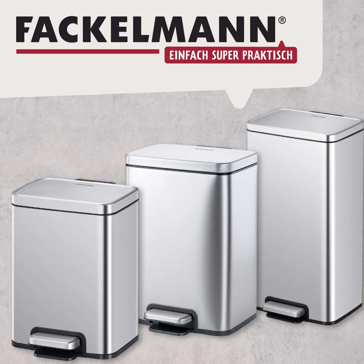 Mülleimer Chicago, silber, 6L