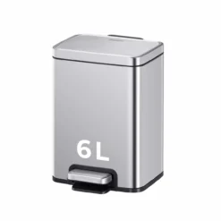 Mülleimer Chicago, silber, 6L