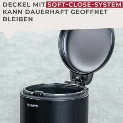 Mülleimer Milano, schwarz, 3L