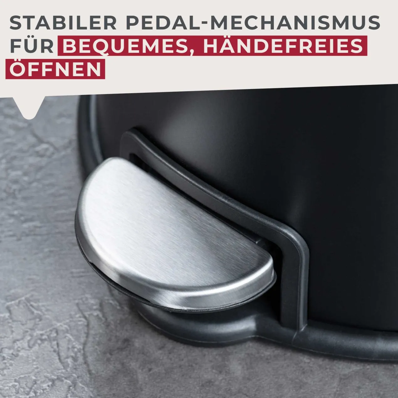 Mülleimer Milano, schwarz, 3L