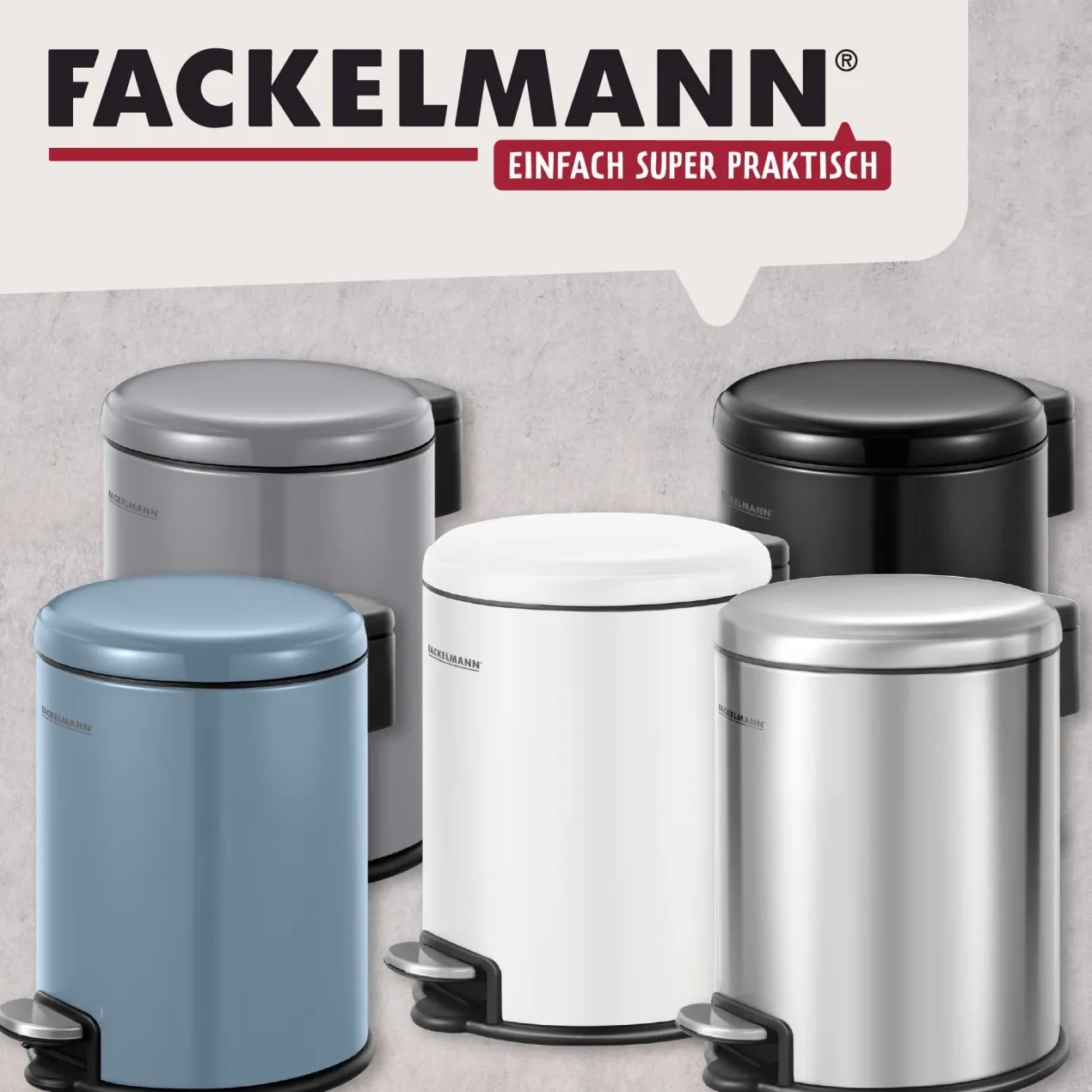 Mülleimer Milano, schwarz, 3L