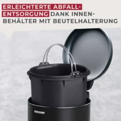 Mülleimer Milano, schwarz, 3L