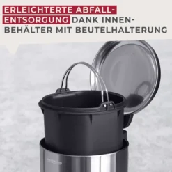Mülleimer Milano, silber, 3L