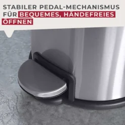 Mülleimer Milano, silber, 3L