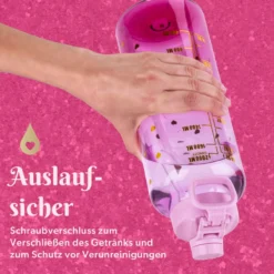 Motivations-Trinkflasche Lila, 2L