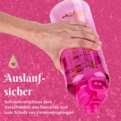 Motivations-Trinkflasche Pink, 2L