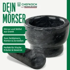 Mörser und Stößel, Granit