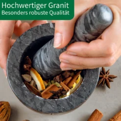 Mörser und Stößel, Granit