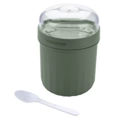 Müsli to go Becher inkl. Löffel, Be The Move, 500ml, grün
